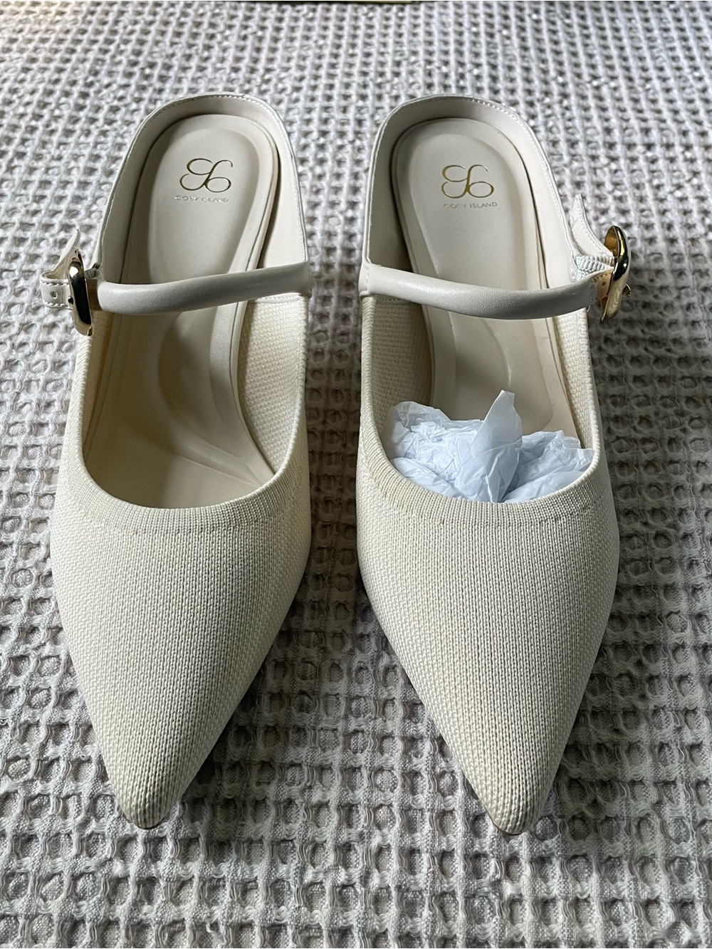 Cosy Island Pointed Toe Heel Mule